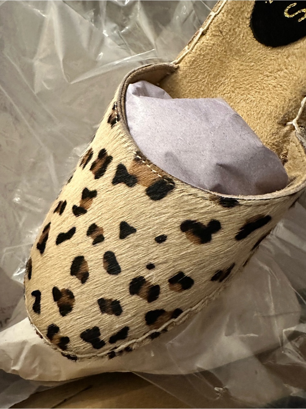 NWT Coconuts by Matisse Firefly Leopard Calf Hair Espadrille Wedges Sz 6 - Picture 7 of 14